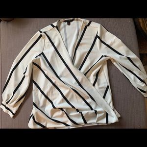Banana Republic 3/4 Sleeve Wrap Top